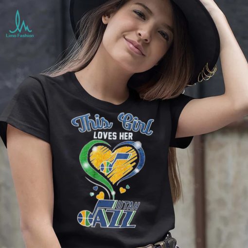 This Girl Loves Her Heart Utah Jazz Shirt