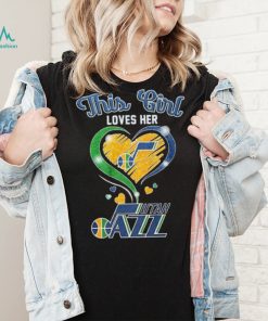 This Girl Loves Her Heart Utah Jazz Shirt