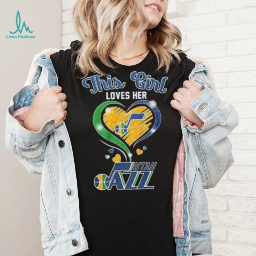 This Girl Loves Her Heart Utah Jazz Shirt