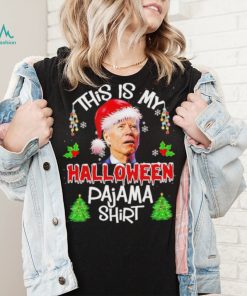 This is my Halloween Pajama Santa Joe Biden Christmas T Shirt