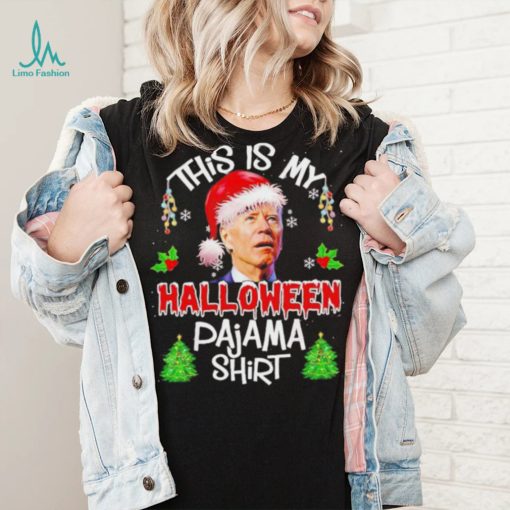 This is my Halloween Pajama Santa Joe Biden Christmas T Shirt