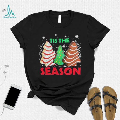 Tis’ The Season Christmas Tree Cakes Debbie Xmas Shirt