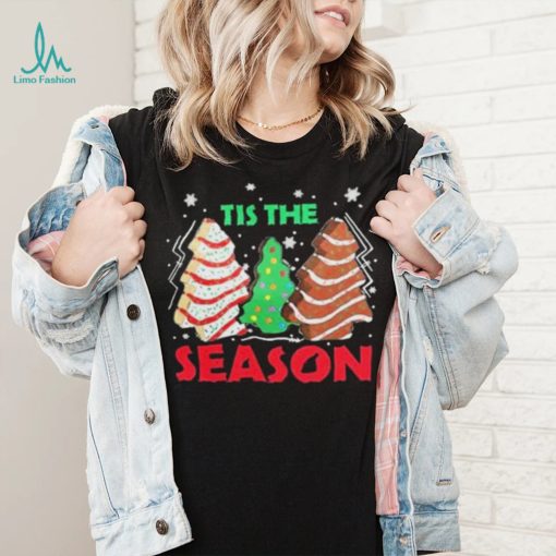 Tis’ The Season Christmas Tree Cakes Debbie Xmas Shirt