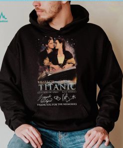 Titanic Leonardo DicaPrio And Kate Winslet Thank You For The Memories 1997 – 2022 T Shirt