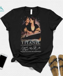 Titanic Leonardo DicaPrio And Kate Winslet Thank You For The Memories 1997 – 2022 T Shirt
