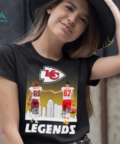 Tony Gonzalez And Patrick Travis Kelce Legends Kansas City Chiefs Signatures Shirt