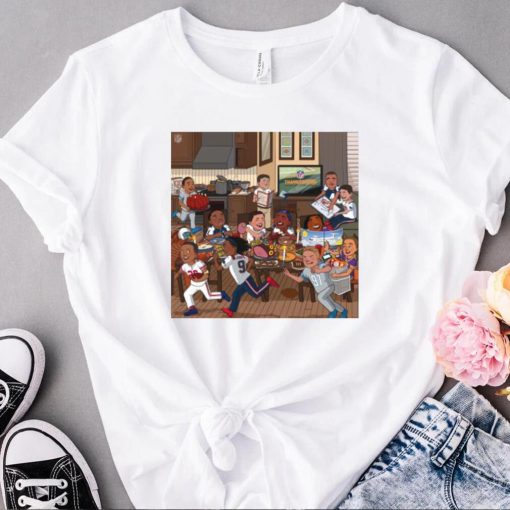 Top thanksgiving and football shirt