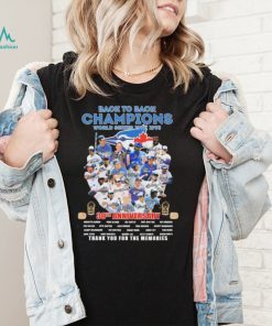 Toronto Blue Jays Back To Back Champions 30th Anniversary Thank You For The Memories Signatures Shirt2