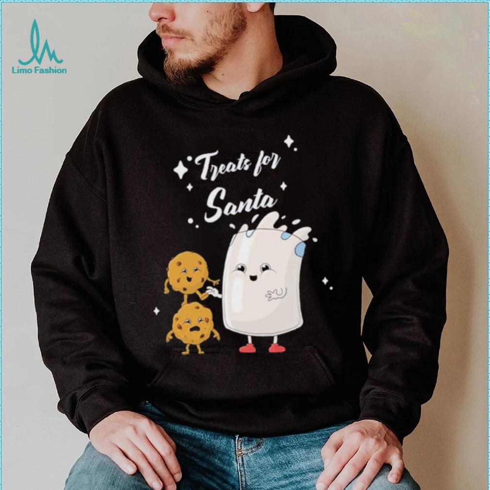 Treats For Santa Milk And Cookies Shirt Treats For Santa Milk And Cookies Shirt