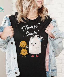 Treats For Santa Milk And Cookies Shirt