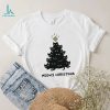 Tree Black Cat Meowy Christmas Shirt