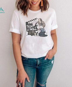 Trin Lovell with rabbit art shirt