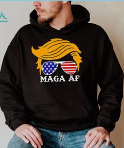 Trump MAGA AF Parody Orange Hair Glasses Shirt