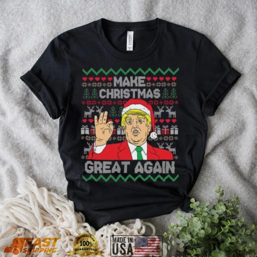 Trump Make Christmas Great Again T Shirt Anti Biden