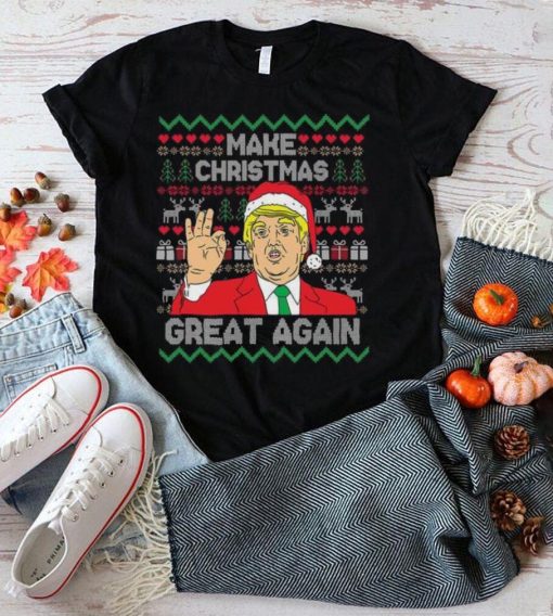 Trump Make Christmas Great Again T Shirt Anti Biden