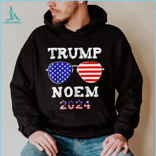 Trump Noem 2024 American flag shirt