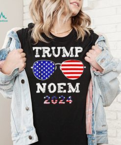 Trump Noem 2024 American flag shirt