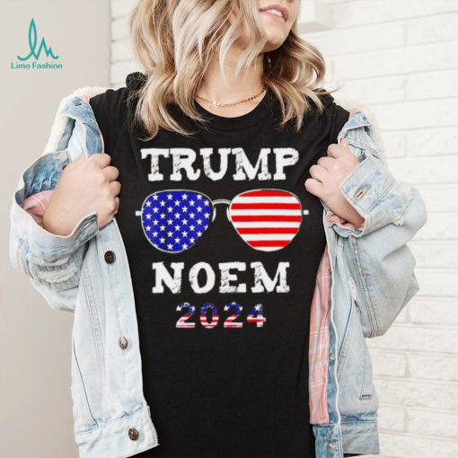 Trump Noem 2024 American flag shirt