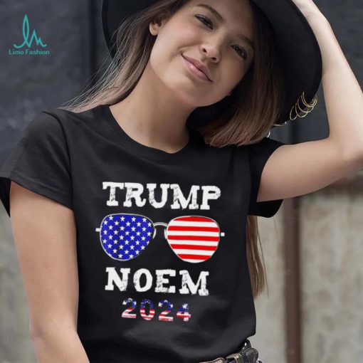 Trump Noem 2024 American flag shirt