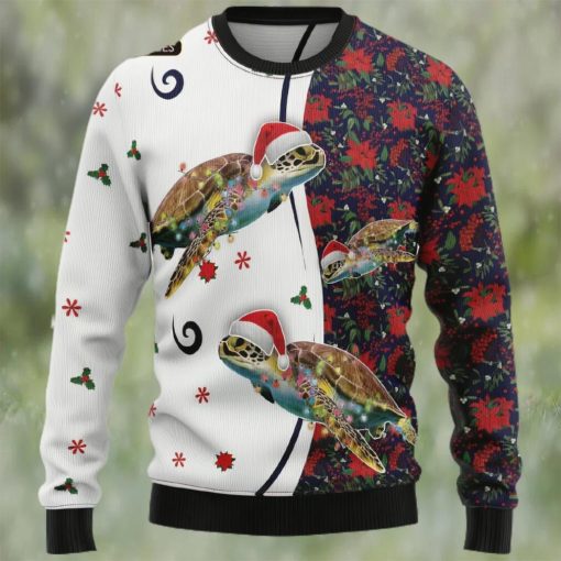 Turtle Christmas Light Ugly Christmas Sweater Sweatshirt