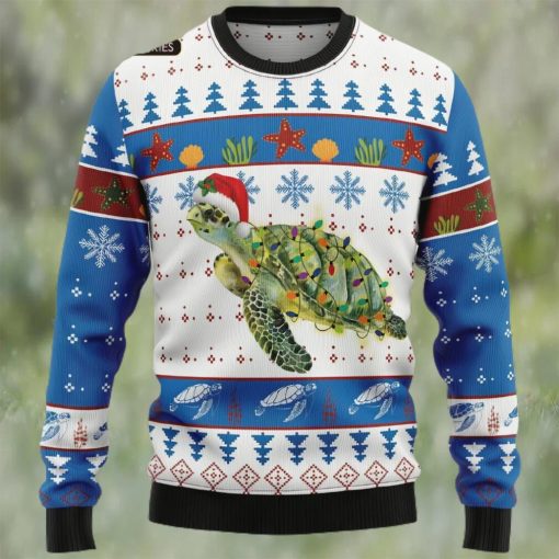 Turtle Xmas Ugly Christmas Sweater, Xmas Sweatshirt