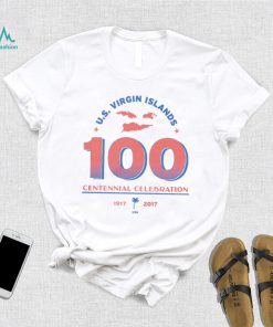 U.S. Virgin Islands 100 Centennial Celebration logo shirt