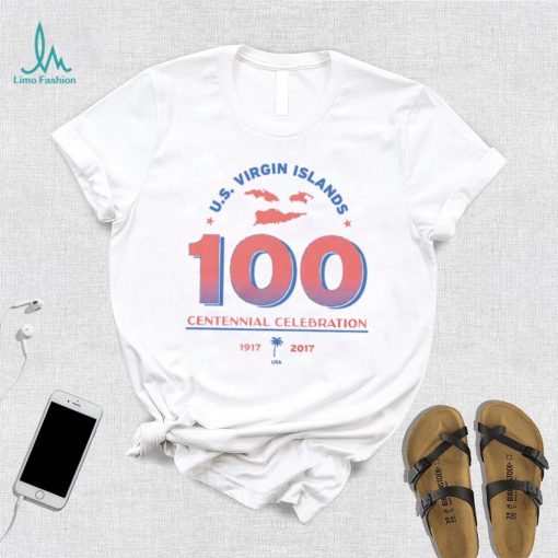 U.S. Virgin Islands 100 Centennial Celebration logo shirt