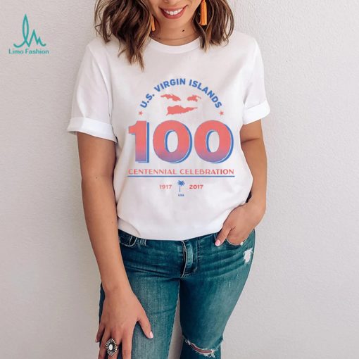 U.S. Virgin Islands 100 Centennial Celebration logo shirt