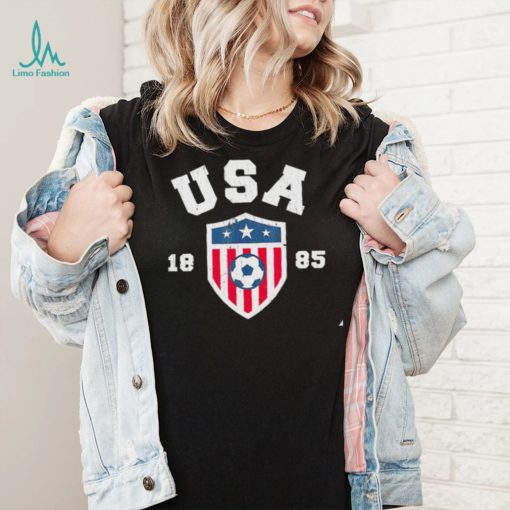 USA Soccer 1885 American flag logo shirt