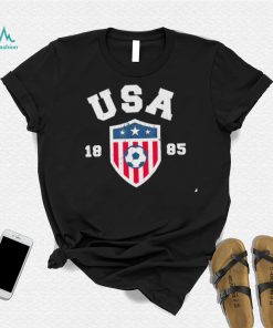 USA Soccer 1885 American flag logo shirt