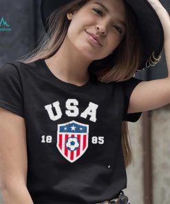 USA Soccer 1885 American flag logo shirt