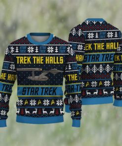 Ugly Christmas Sweater Trek the Halls Star Trek Sweatshirt