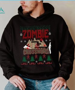 Ugly Christmas Sweater Zombie Crossword Game Addict Unisex Sweatshirt