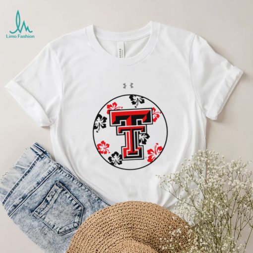 Under Armour Maui Hibiscus Texas Tech Red Riders logo shirt