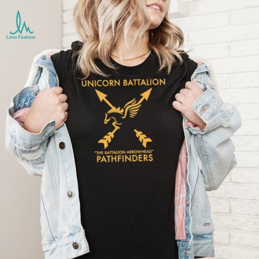 Unicorn Battalio the Battalion Arrowhead Pathfinders logo shirt