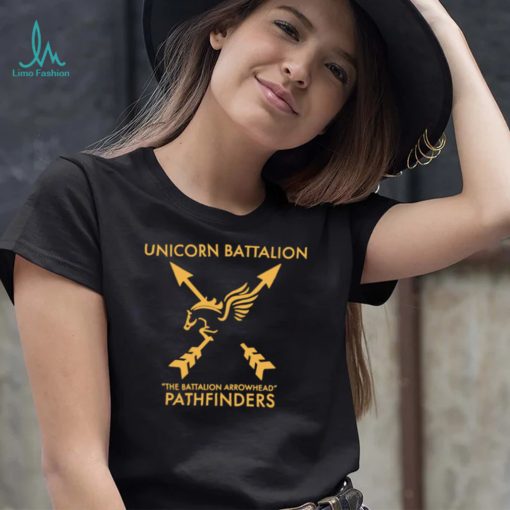 Unicorn Battalio the Battalion Arrowhead Pathfinders logo shirt