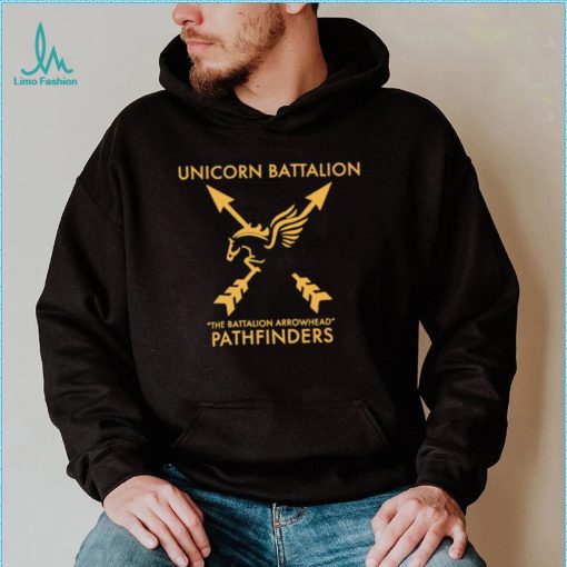 Unicorn Battalio the Battalion Arrowhead Pathfinders logo shirt