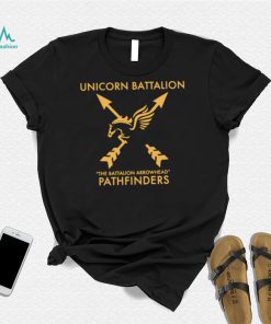 Unicorn Battalio the Battalion Arrowhead Pathfinders logo shirt