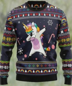 Unicorn Dab Ugly Christmas Sweater, Xmas Sweatshirt