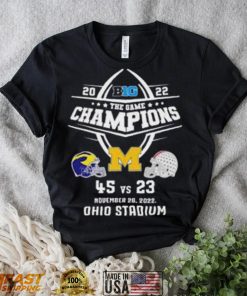 University Of Michigan Football 2022 Big Ten The Game Champions T Shirt