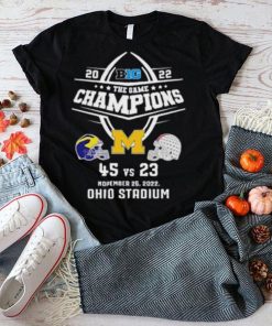 University Of Michigan Football 2022 Big Ten The Game Champions T Shirt