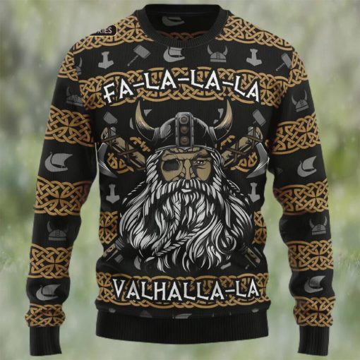 Valhalla La La La Ugly Christmas Sweater, Xmas Sweatshirt