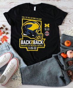 Valiant university of michigan football back to back shirt