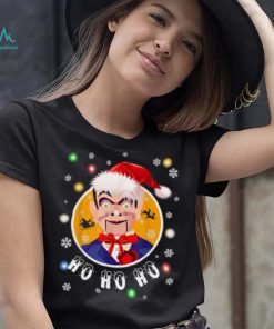 Ventriloquist Dummy In Santa Hat Christmas Shirt