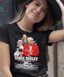 Vince Dooley Georgia Bulldogs 1932 2022 Thank You For The Memories Signature Shirt