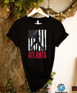 Vintage Atlanta American Flag Distressed Baseball T Shirt Vintage Atlanta Braves  Sweatshirt - Limotees