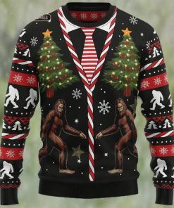 Vintage Bigfoot Ugly Christmas Sweater, Xmas Sweater