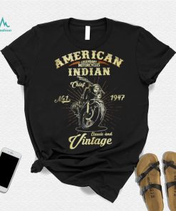 Vintage Est 1947 American Motorcycle Indian Logo shirt