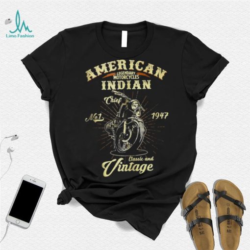 Vintage Est 1947 American Motorcycle Indian Logo shirt