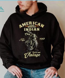 Vintage Est 1947 American Motorcycle Indian Logo shirt